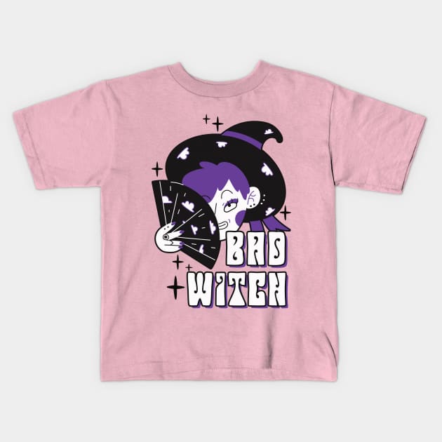 Bad witch Kids T-Shirt by ArtStopCreative